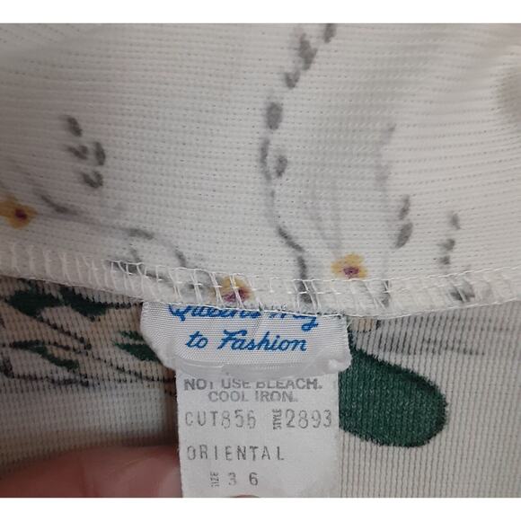 Vintage Rare Asian Blouse &button Up Duo Versatile Unique - Picture 12 of 12